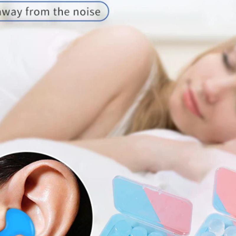 Silicone Sleeping Ear Plugs Noise Reduction Anti Snore Sound Insulation Earplug Swimming Earplugs Waterproof Quiet Sleep