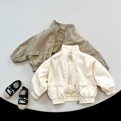 Kinderlente Effen Kleur Gepersonaliseerd Design Jas Dwerg Lange Mouw Rits Sport Top