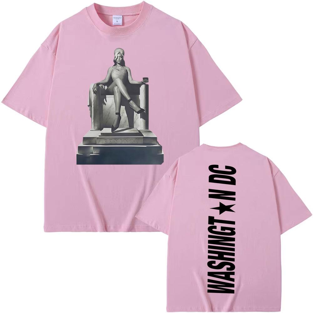 Beyonce Cowboy Carter Washington DC Tour 2025 T Shirts Unisex Women Clothing Fashion Vintage Cotton Short Sleeve Tshirt Streetwear