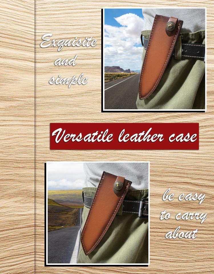 Eco-Friendly Recycled Leather Knife Sheath