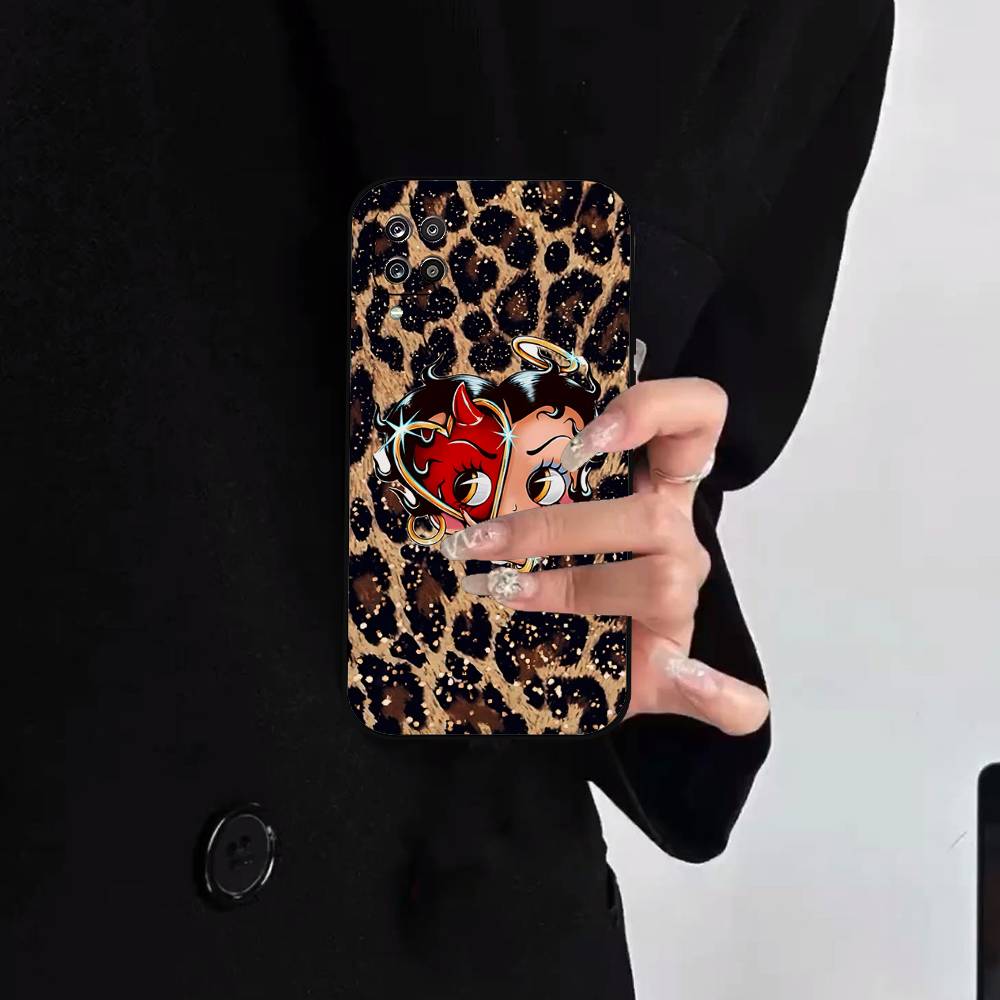 

A-betty Boop-S Phone Case For Samsung S24/S25/S22 S30/A51 52/Lite/Ultra/5G/Plus/FE - Slim Shockproof Black Protection S25