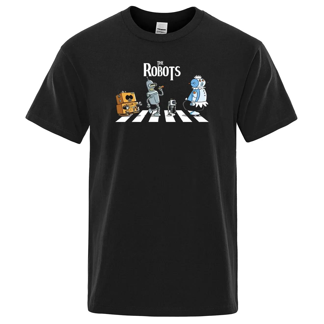 

Летняя хлопковая мужская футболка с креативным принтом дроидов, футболка с роботом, новинка для мальчиков, повседневная модная дышащая футболка с короткими рукавами XXXXXL золотой