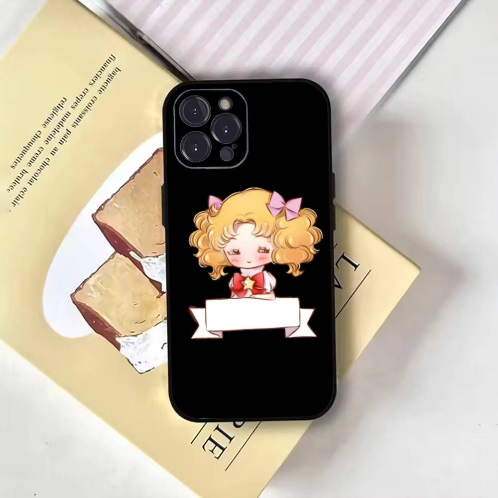 Anime Manga Candy  Phone Case For iPhone17,16,15,14,13,12,11 Plus,Pro Max,Soft Black Cover