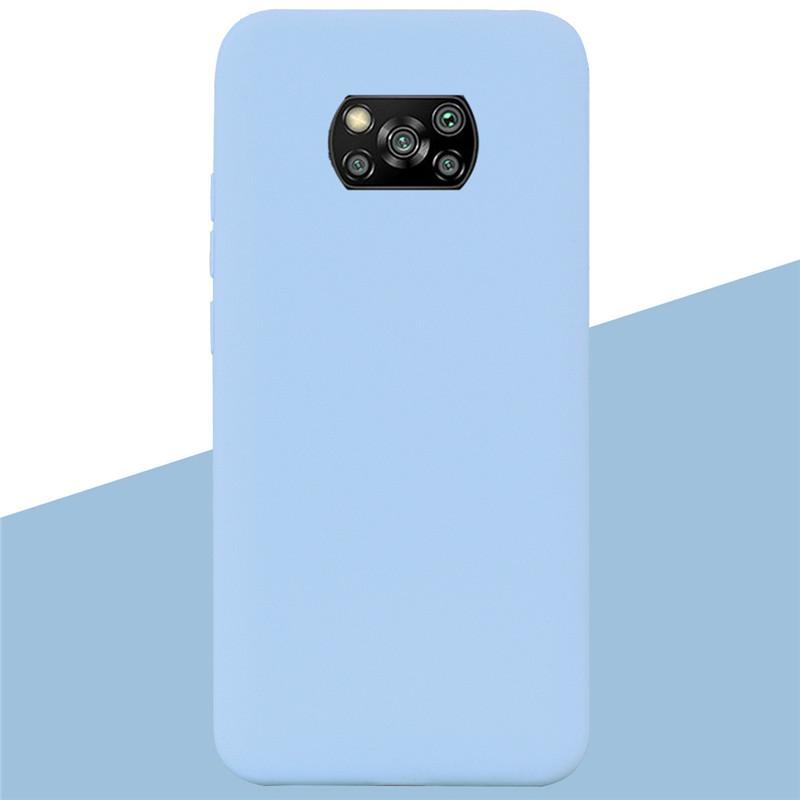 Silikonhüllen für Xiaomi POCO X3 Pro X3 NFC Stoßfeste Weiche Abdeckung Caqa
