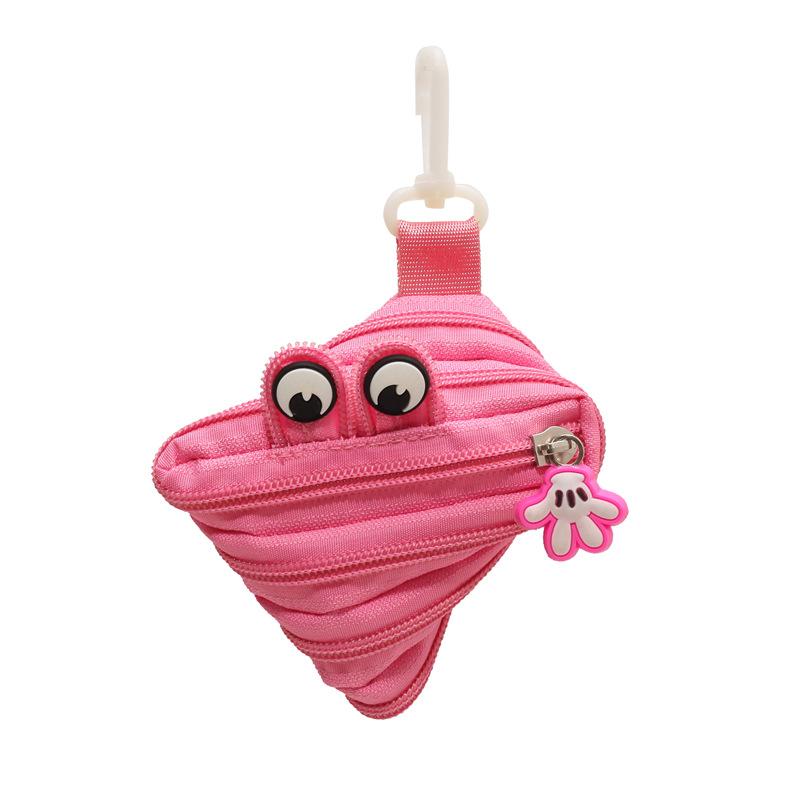 New Trendy Personalized Monster Storage Bag - Mini Cute Compact Zipper Pendant Pouch, Portable Hanging Decoration