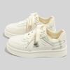 Cute Embroidered Bunny Little White Shoes 2026 Tide Thick Sole Niche Student Casual Board Shoes