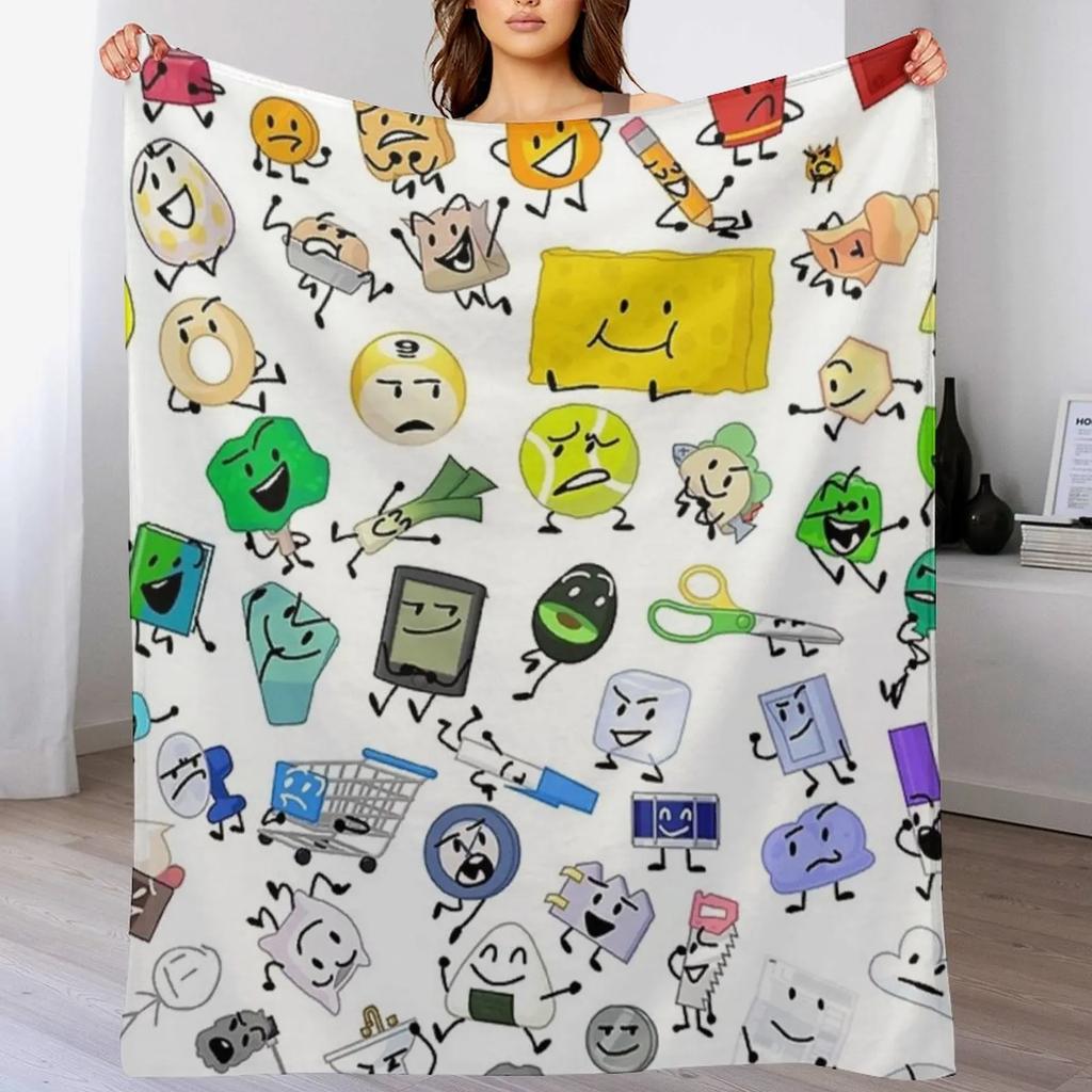 BFB and TPOT Full Cast Throw Blanket Soft Breathable Blanket for Night Sleeping