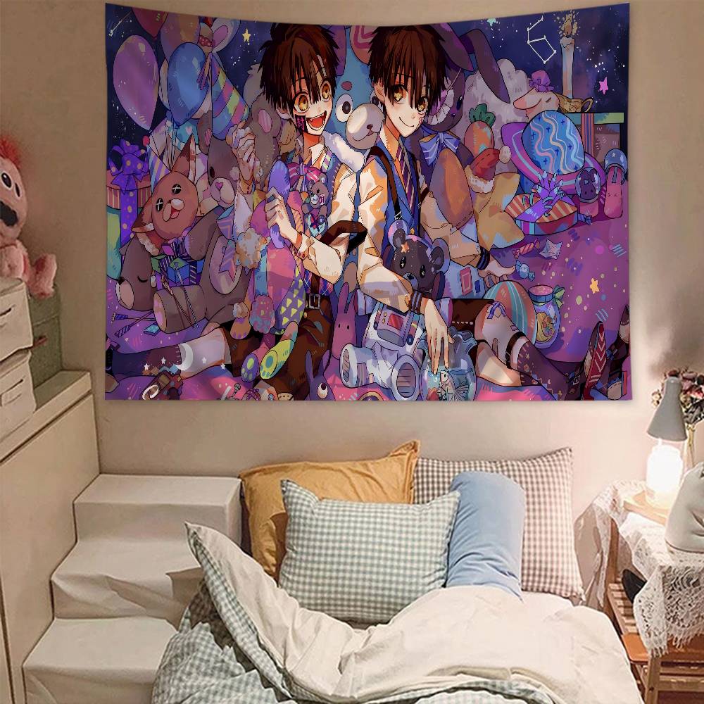 Anime Toilet Bound Hanako Kun Printed Large Wall Tapestry Cheap Hippie Wall Hanging Bohemian Wall Tapestries Mandala Home Decor