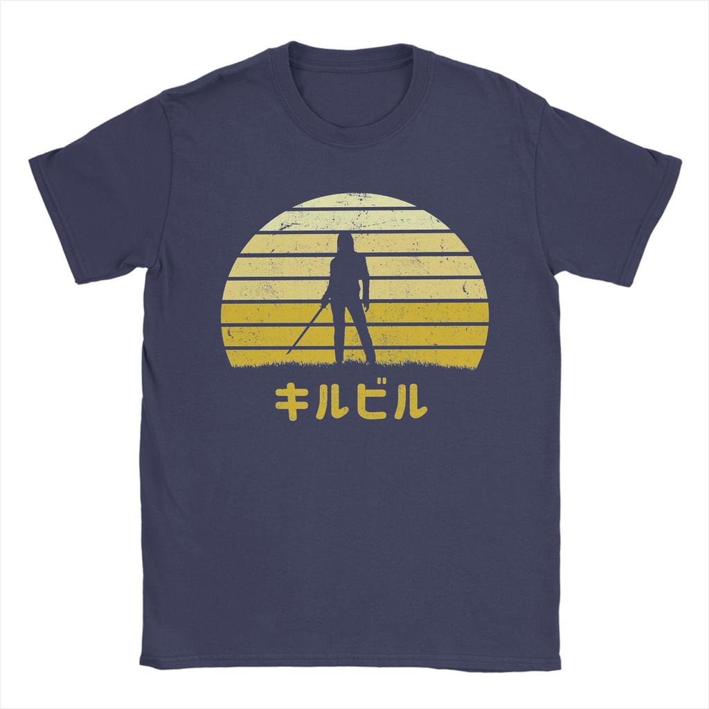 Funny Vaporwave Kill Bill T-Shirts Men Crew Neck Pure Cotton T Shirts  Short Sleeve Tees Original Clothes