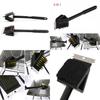 Premium 3 In 1 Barbecue Bbq Oven Grill Bristles Cleaning Stiff Brush Scraper Cleaner For Effortless Maintenance