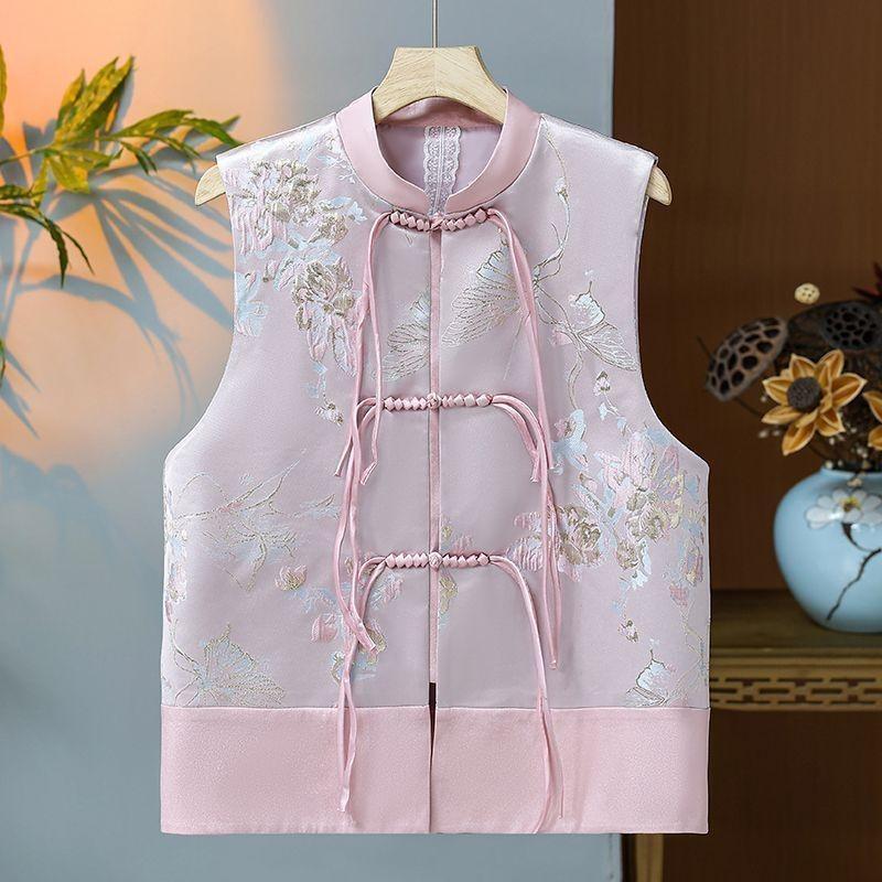 

Жилет женский новый ретро с бахромой, вышивкой, темпераментный, на пряжке, весенний верхний 3XL [recommended 138-75 kg]