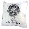 [P2964] - Designer Cushion 'Boho' Light Gray (Dream - Believe and Dare) - 30 Cm