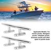Boat Cleats 4pcs Boat Mooring Cleats Durable Stainless Steel Dock Cleats for Marine Yachts Inflatable Yachts Business Yachts (6")