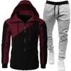 Men's Two-Tone Sports Jacket + Velvet Winter Suit 
