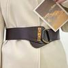 Waist Waist Belt PU Leather Belts For Wome Fashion Elastic waistband  Coat