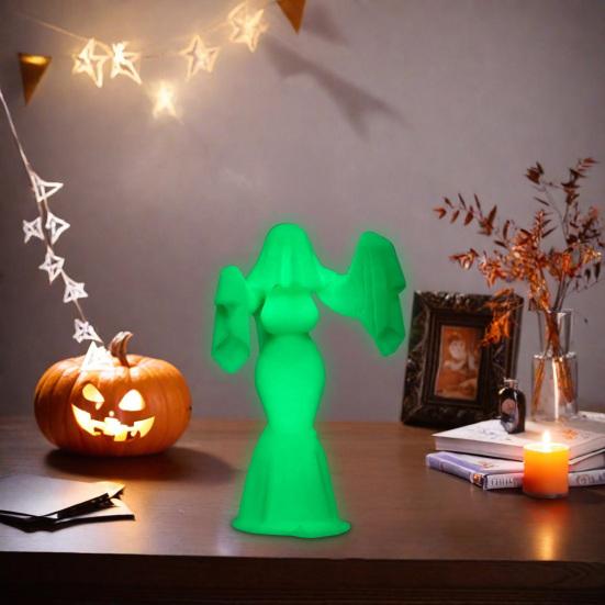 Ghost Female Figurine Gothic Ghost Bride Statue Halloween Spooky Lady Statue for Home Party Centerpiece Haunted House Decor