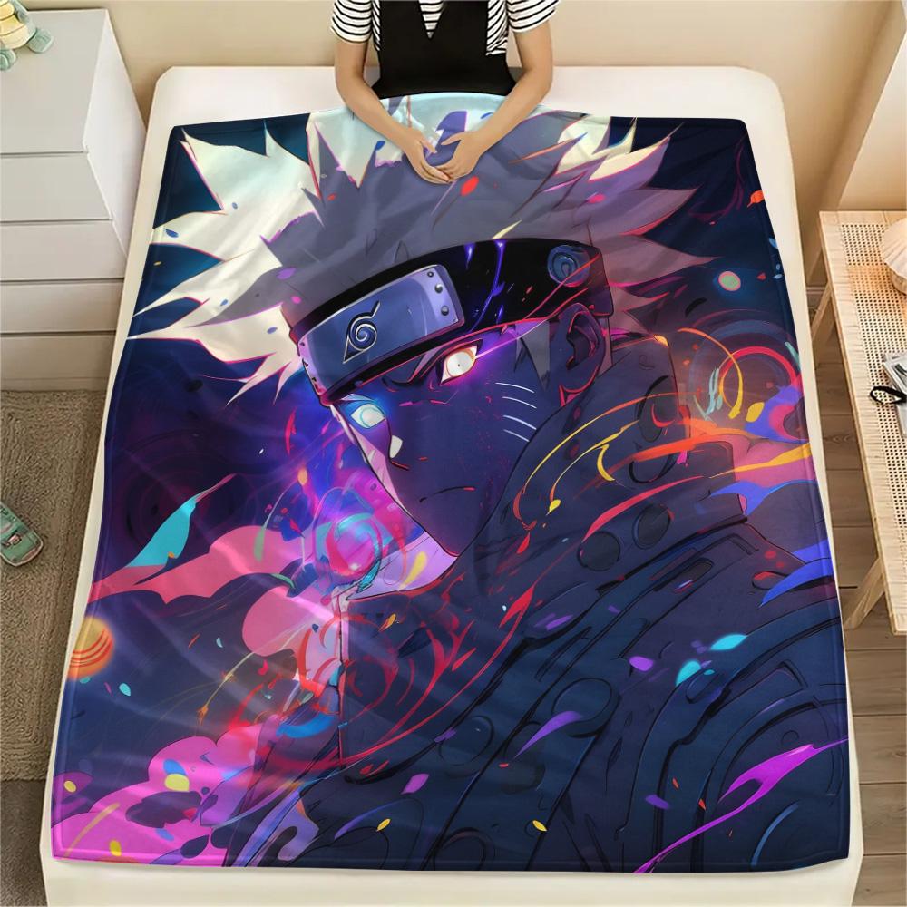 Naruto  Print Flannel Blanket, High quality Comfortable for All Seasons, Home Decor, Warmth and Comfort