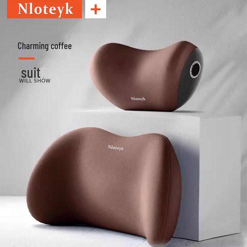 Car Memory Foam Neck & Lumbar Support Pillow Set: Ergonomic Headrest, All-Season Seat Back Cushion