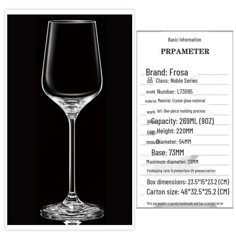 High-Stemmed Crystal Red Wine & Champagne Glasses for Home Barware