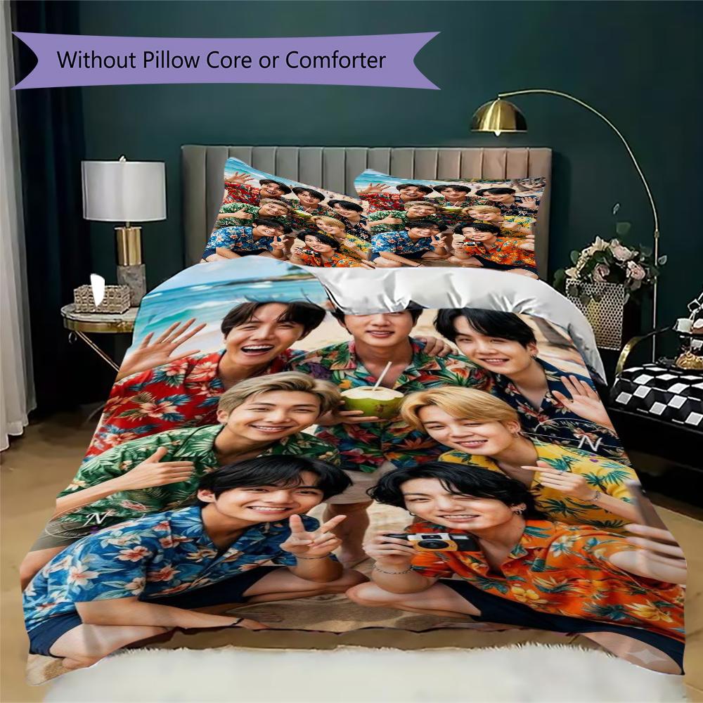 Hawaiian Floral Summer Bedding Without Core 1 Duvet Cover 2 Pillowcase Without Core Christmas Birthday Gift Duvet Cover And Pillowcase