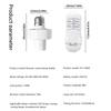 Wireless Remote Control Smart Timer Switch E27 Lamp Holder 110V 220V House Multi Light Switch Baby Room Bedroom Timer Switch