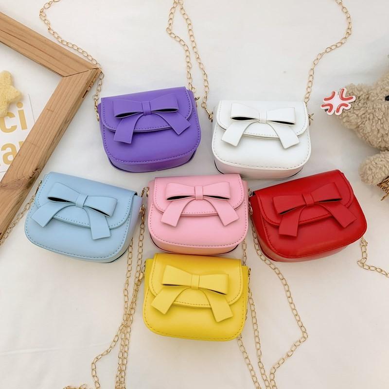 Butterfly Knot Girl Bright Shoulder Bag Lightweight Casual Purse Daily Outings