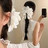 1PC New Korean Lace Lace Grab Clip Korean Lazy Fashion Versatile Ponytail Clip Back Head Hairpin Headdress Clip