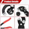 Brake Pipe Bender Tube Bender Pliers 3/16 inch 1/4 inch 5/16 inch 3/8 inch Manual Brake Tool Line Bender Hand Tool