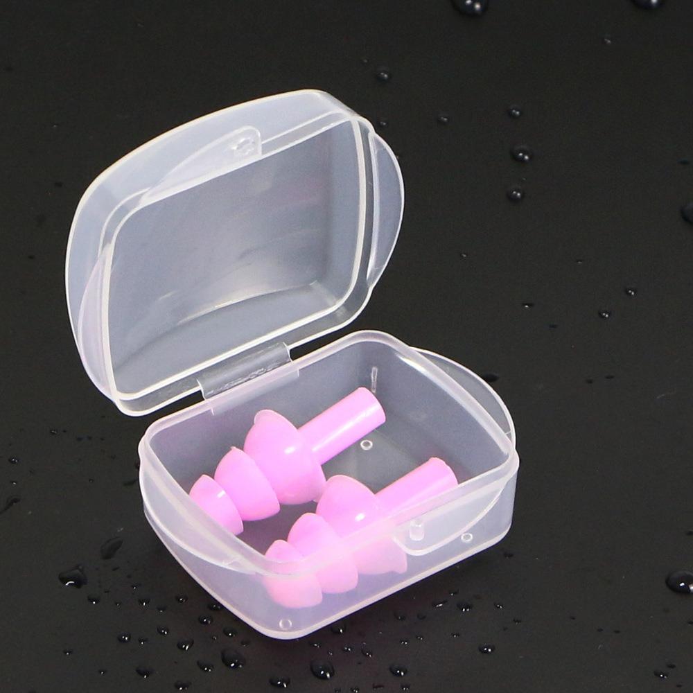 Portable Earplugs for Swimming Classic Durable Waterproof Soft Earplugs Silicone Ears Plugs for Pool Sports Accessories with Box