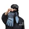 Winter Ski Gloves Men Women Polyester Fleece-Lined Full Finger Thickened Cold-Proof Warm Windproof Outdoor Sports Mountaineering