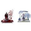 3.93inch The Grandmaster of Demonic Cultivation Wei Wuxian FUnder Moon Play Xiao Double Plug Acrylic Stand Lan Wangji Toys Girls