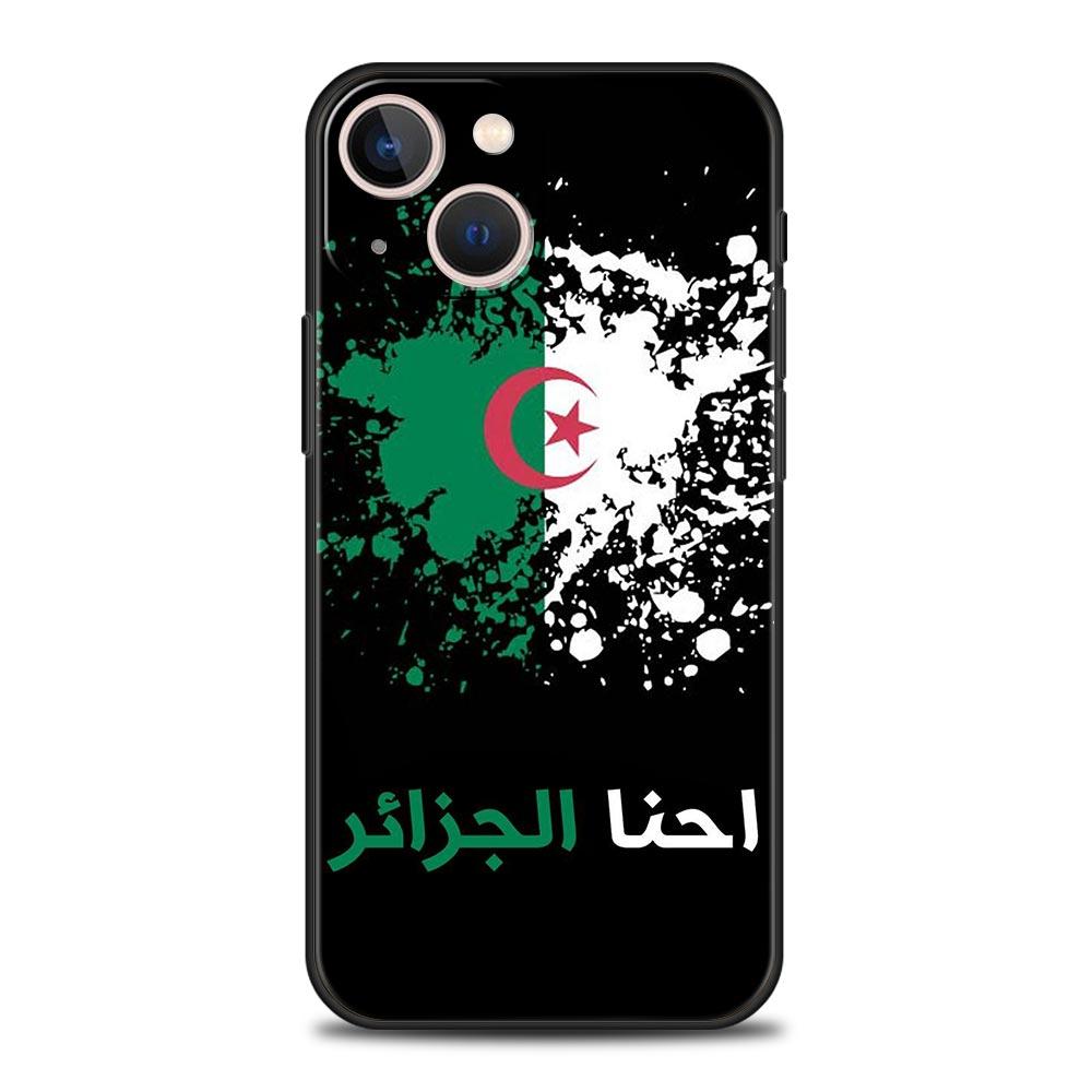 

Algeria Passport Phone Case For iPhone 17 16 15 Pro Max 11 12 13 14 7 8 Plus SE 2020 X XR XS Cover Soft Black iPhone 16 Pro