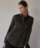 Muge Unbalance Cuffs Shirts (Khaki)
