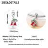 Authentic copper Charm Bead Charms Luxury Red Bell Pendant Bead Charms Compatible With Bracelets Diy Women Making Delicate Gift Jewellery