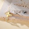 My Shape Strass-Kreuz-Brosche für Damen Herren Edelstahl-Broschen Revers-Pins Anzug-Abzeichen Zubehör Schmuck Party Geschenke