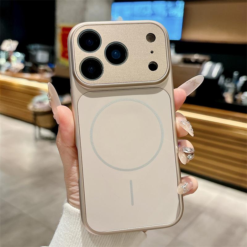 Shockproof Magnetic Armor For Magsafe Phone Cases For iPhone 17 16 15 14 13 Pro Max Air Case Wireless Charging Bumper Cover