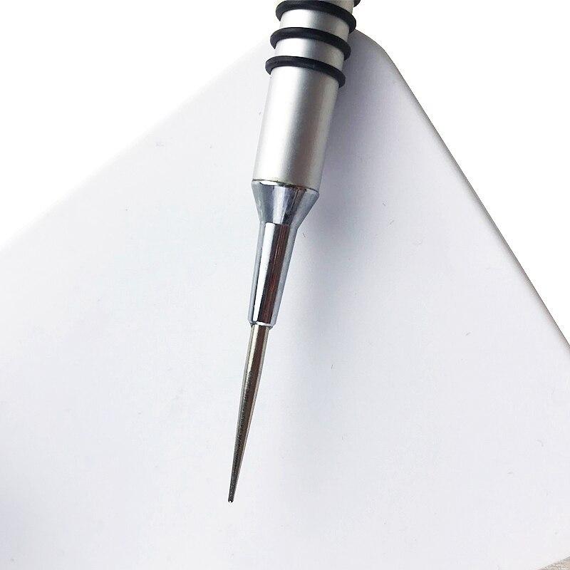 1Pc Super Spitze Nail art Malerei Stift Nagel Liner Pinsel Blume Zeichnung Maniküre Werkzeug Edelstahl Griff