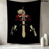 Devil May Cry Wandteppich Ästhetischer Wandbehang Bedruckter Stoffdecke Dekorative Wandteppiche Für Schlafzimmer Wohnzimmer Heimdekoration