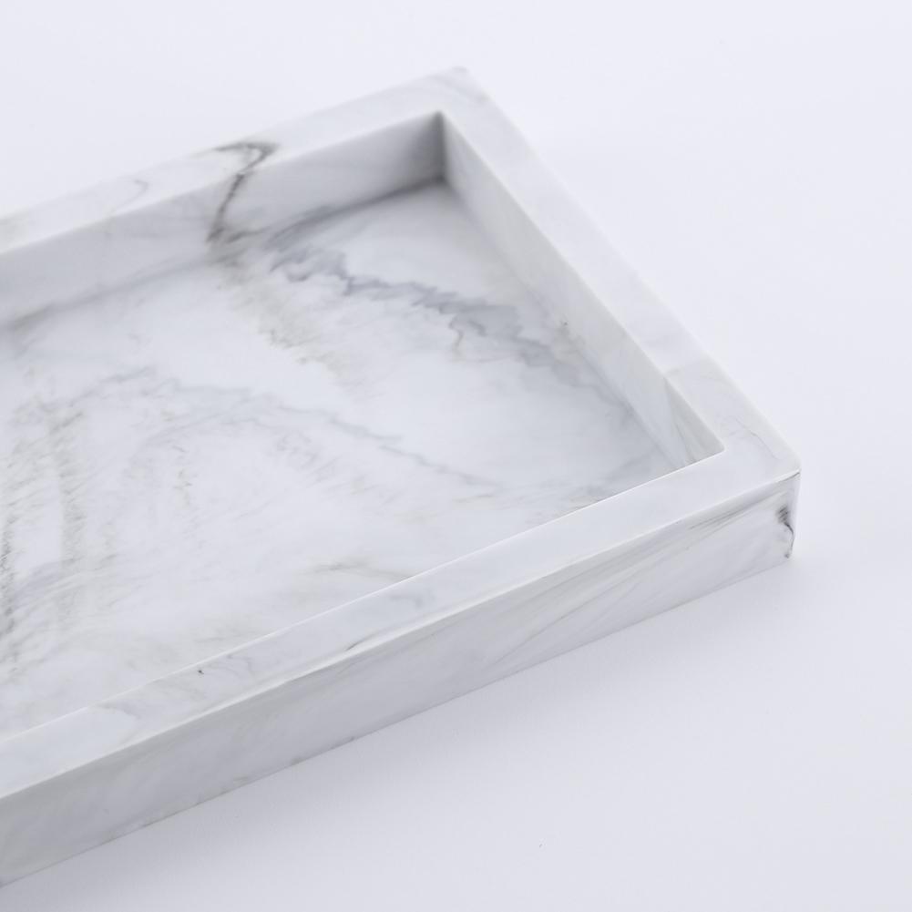 Silicone Dresser Vanity Tray Slip-Resistant Jewelry Ring Dish Lightweight Countertop Organizer Multipurpose Bathroom Accessories