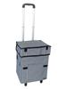 Felio Houndstooth Folding Shopping Cart with Double Handles, F21295