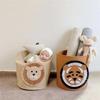High-value Large Capacity Cartoon Animal Felt Storage Bucket Washable Laundry Basket Dirty Clothes Hamper
