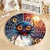 Colorful Spider Web Rug for Kids' Playroom Decor round carpet for home sofa bedroom, gift