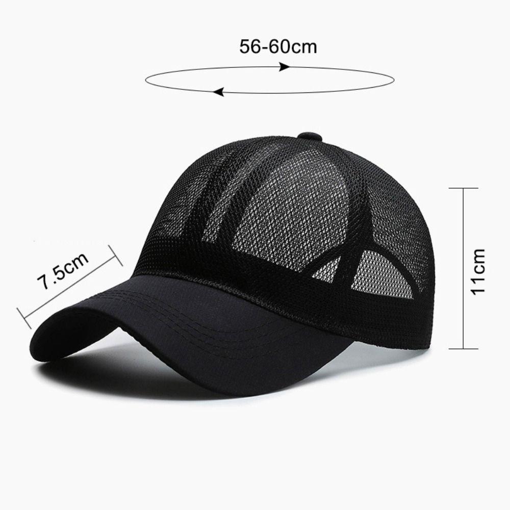Full Mesh Sun Protection Caps Adjustable Sunscreen Snapback Hats  For Man Women Unisex