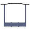 Raised Garden Bed with Trellis and Hanging Roof Gray 169 x 40 x 125 cm PP