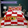 Union Berlin Pattern Bedding Uilt Set Uilt Cover Pillowcase Home Decoration Birthday Gift (1 * Duvet Cover + 2 * Pillowcase  Without Core)96