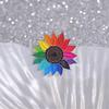 Elegant Rainbow Sunflowers Enamel Brooch Sturdy Alloy Jewelry Accessory Portable for Trendy Women Stylish Outfits