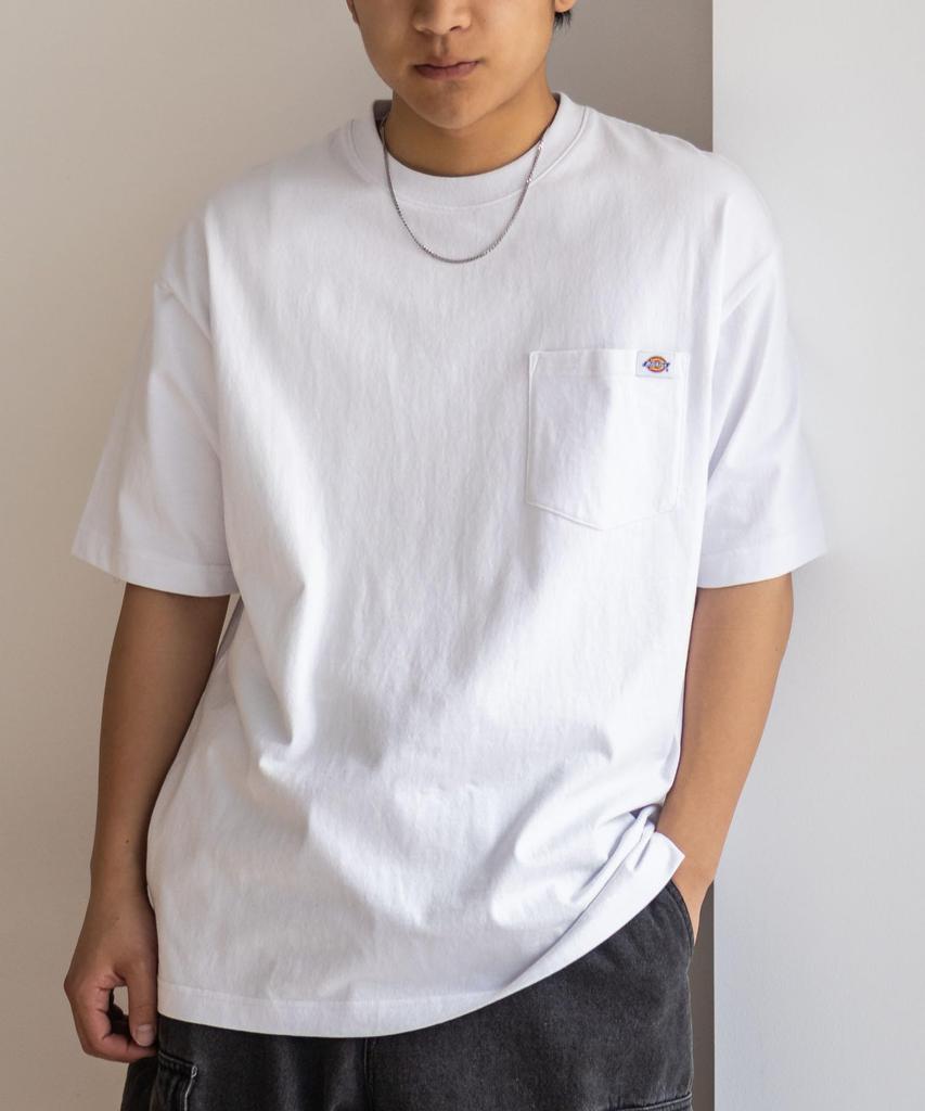 Dickies Men's Short Sleeve T-Shirt, 100% Cotton, Side Slit, Sumikuro (Size L)