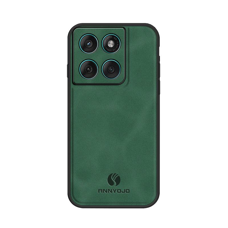 Custodia Posteriore Antiurto in Pelle con Texture di Pecora Opaca Magnetica per Motorola Edge 60 Fusion 5G 6.67" Paraurti Morbido in TPU