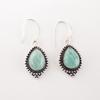 Amazonite Gemstone 925 Sterling Silver Handmade Jewelry Earrings 1.6" For Gift EE-164-23