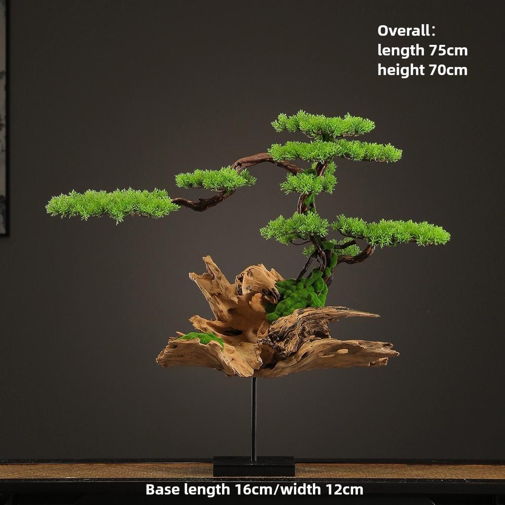 Weathered Wood Root Carving New Chinese Creative Entrance Desktop Ornament Decoration Office Living Room TV Cabinet Tea Room